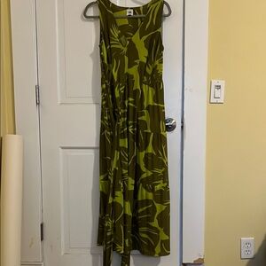 CAbi #5953 Tie-Front Tropical Dress, NWOT, small